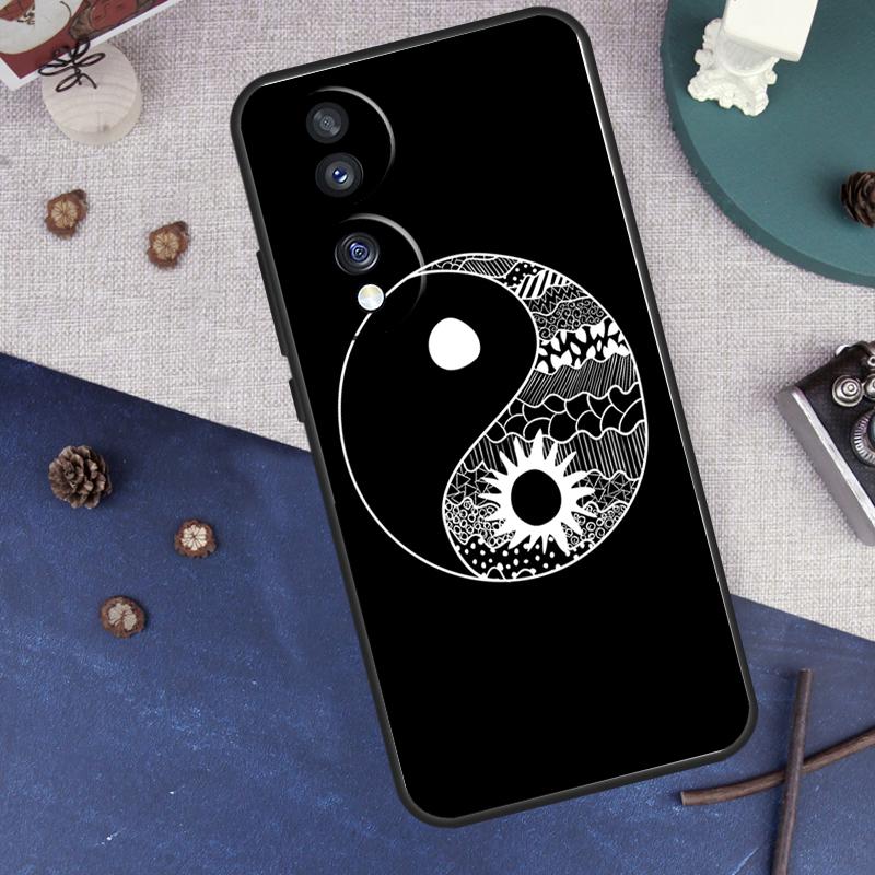 Eight Diagrams Taiji Yin Yang For Honor Magic 7 6 8 Pro Case For Honor 400 200 50 70 90 Lite X8c X8b X9a X9b X9c X9d Win RT