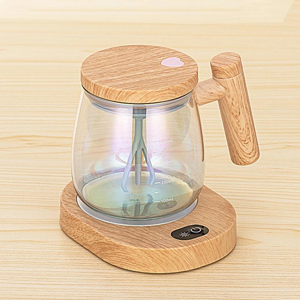 Tazza Automescolante 400ML Tazza Elettrica per Mescolare Caffè Tazza con Serbatoio Interno in Vetro Tazza Elettrica Automatica per Mescolare Polvere Proteica Cucina
