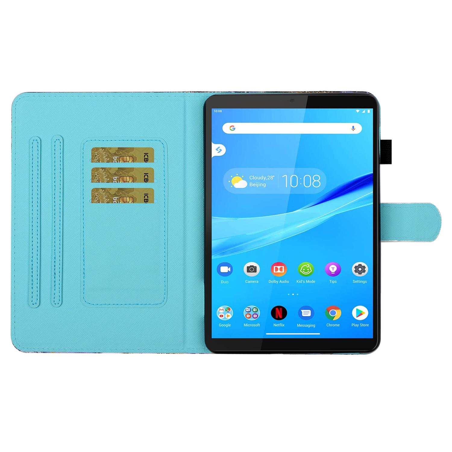 

For Samsung Galaxy Tab A9+ Case Stand Tablet Cover with Card Slots Wind Chime
