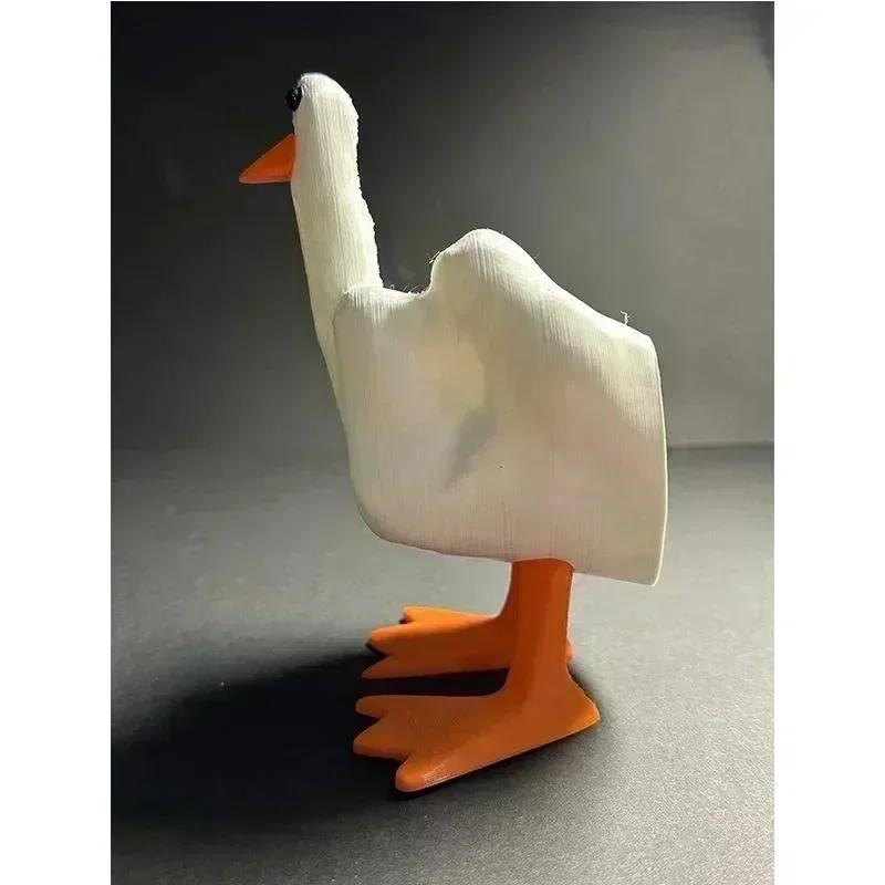 Cute Middle Finger Ducks Creative Design Resin Craft Duck Figurines Fuuny Household Decoration Statue Office Desk Ornament