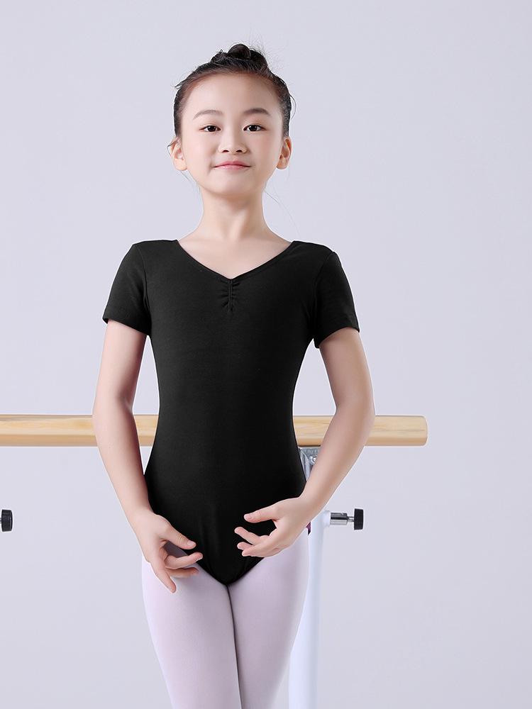 Yiling Ballett Mädchen Kurzarm Tanzkleidung - Sommer Styles für das Kindertraining