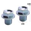 Vehicle Aluminum Alloy Oil Drain Plug Assembly 21.3mm Bolt Width 14mm Washer ID Compatible Select Car Models 90009R70A00