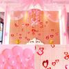 New 100Pcs/Set Balloon and Thread Pendant Hollow Heart-shaped Wedding Decoration DIY Birthday Party Paper Garland Streamers