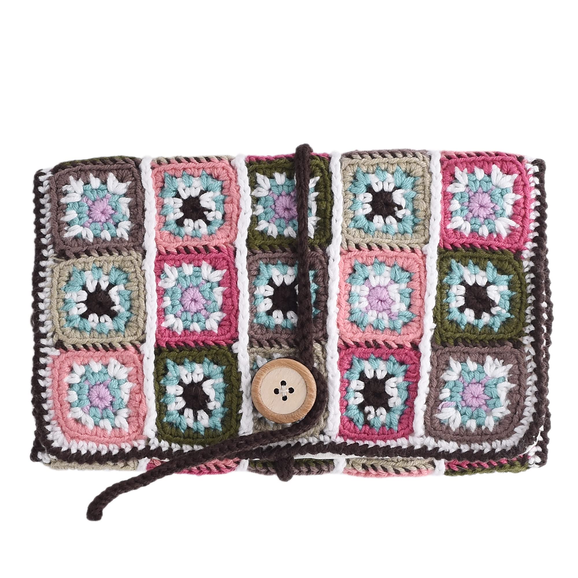 

Набор для вязания NASKA Мозаичный мотив Обложка Чехол для крючков для вязания HT-21 COL.2 Розовый