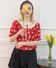 CATTLINE Heart Shirring Blouse