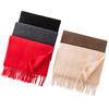 Cashmere Solid Color Scarf for Women Versatile Winter Warm Solid Color Cashmere Scarf  Korean Atmosphere Scarf for Men
