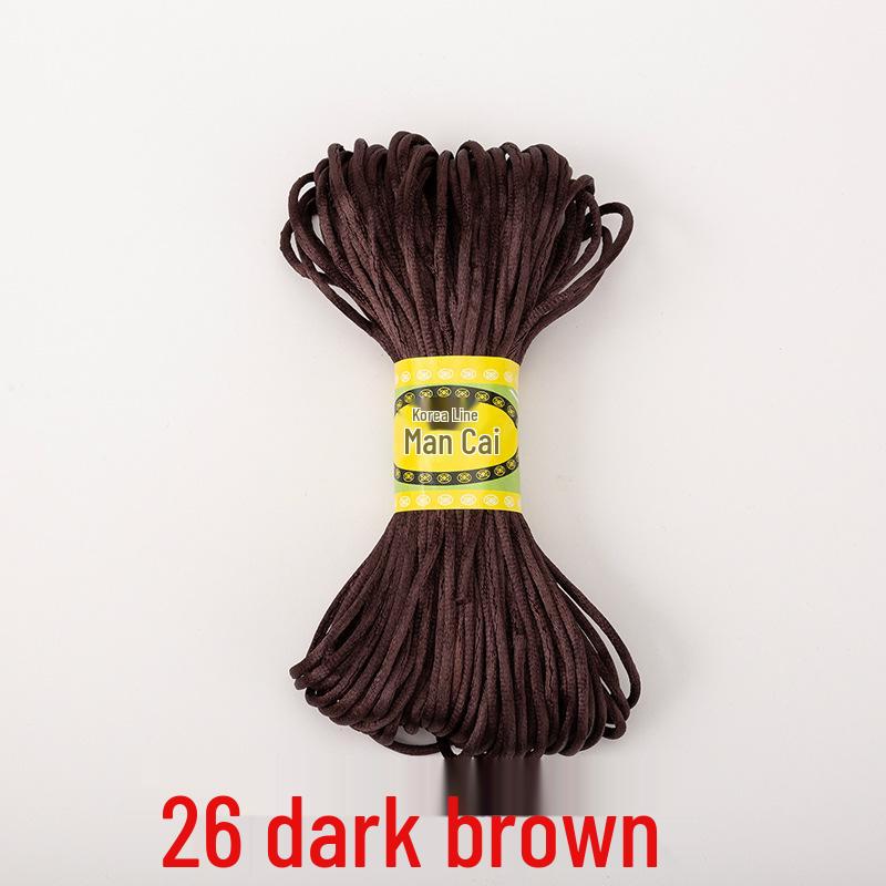 Korean Jade and Chinese Knot Weaving Cord - 20 Meters (No. 5 & No. 7)