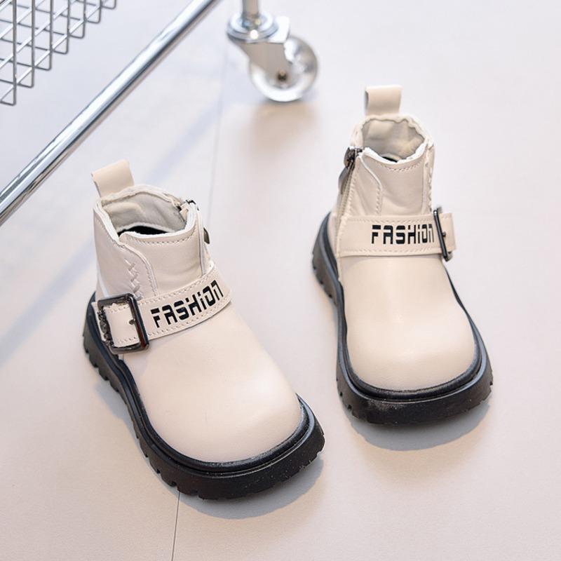 Unisex Kids Casual Mid Calf Martin Boots For Boys And Girls