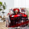 Iron Man Theme Printed Blanket - Perfect for Couch, Bed, Travel & Outdoor Use | Machine Washable, Cozy & Durable.