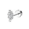 Bobisty 1PC Cartilage Stainless Steel Earrings for Women Flat Back Stud Earrings for Cartilage Helix Piercing Jewelry