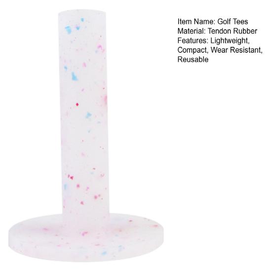 Rubber Golf Tees Wear Resistant Unique Texture Compact Size Premium Indoor Outdoor Practice
