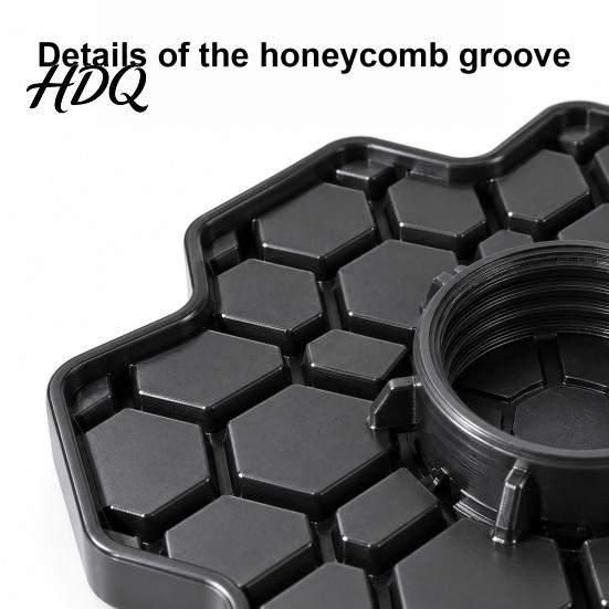 Garden Pollinator Support Bottle Adapter Bee Feeder Water Dispenser Honeycomb Shallow Groove Design