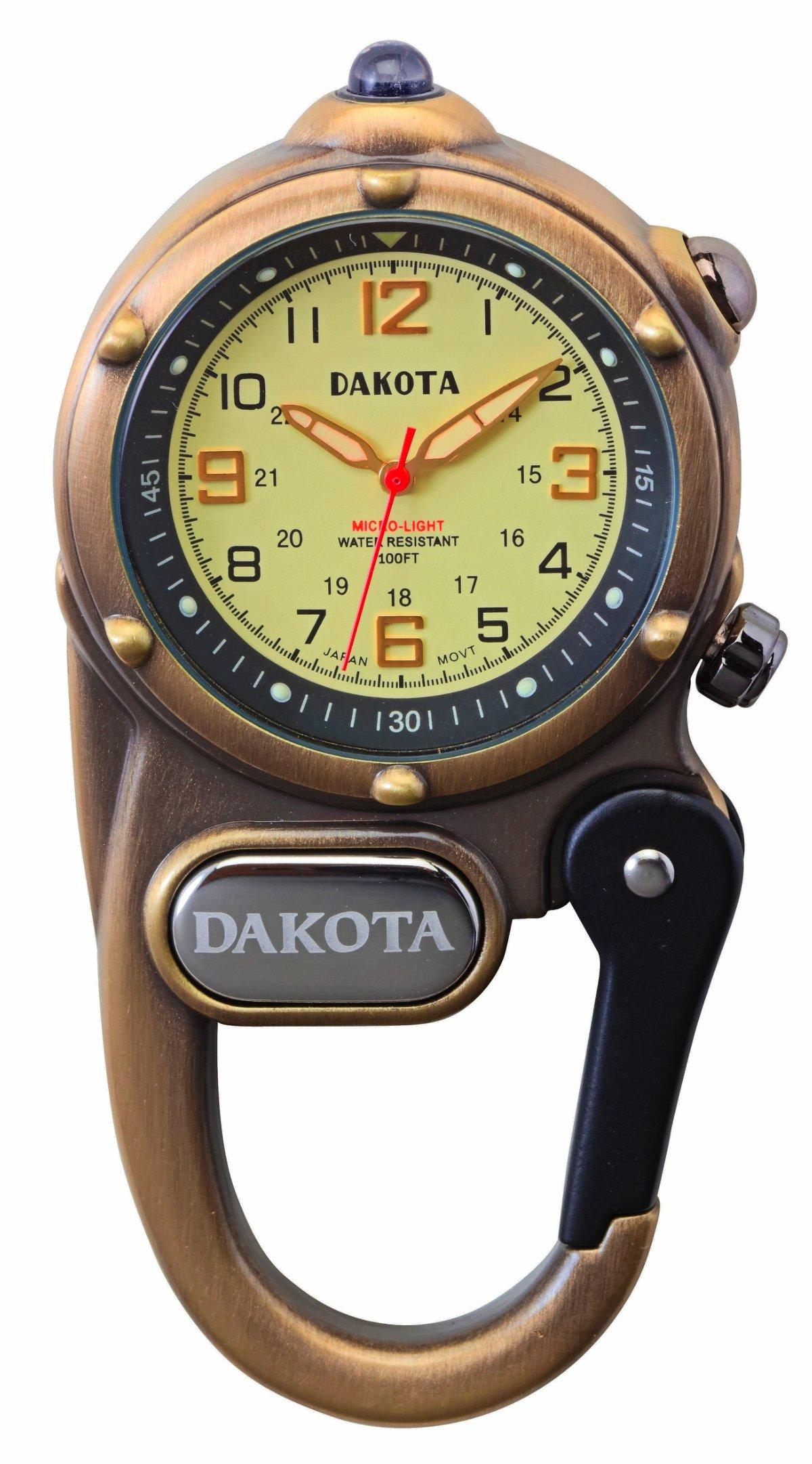

Dakota Mini Clip Watch Microlight Antique Brass 3821-3 [Used]