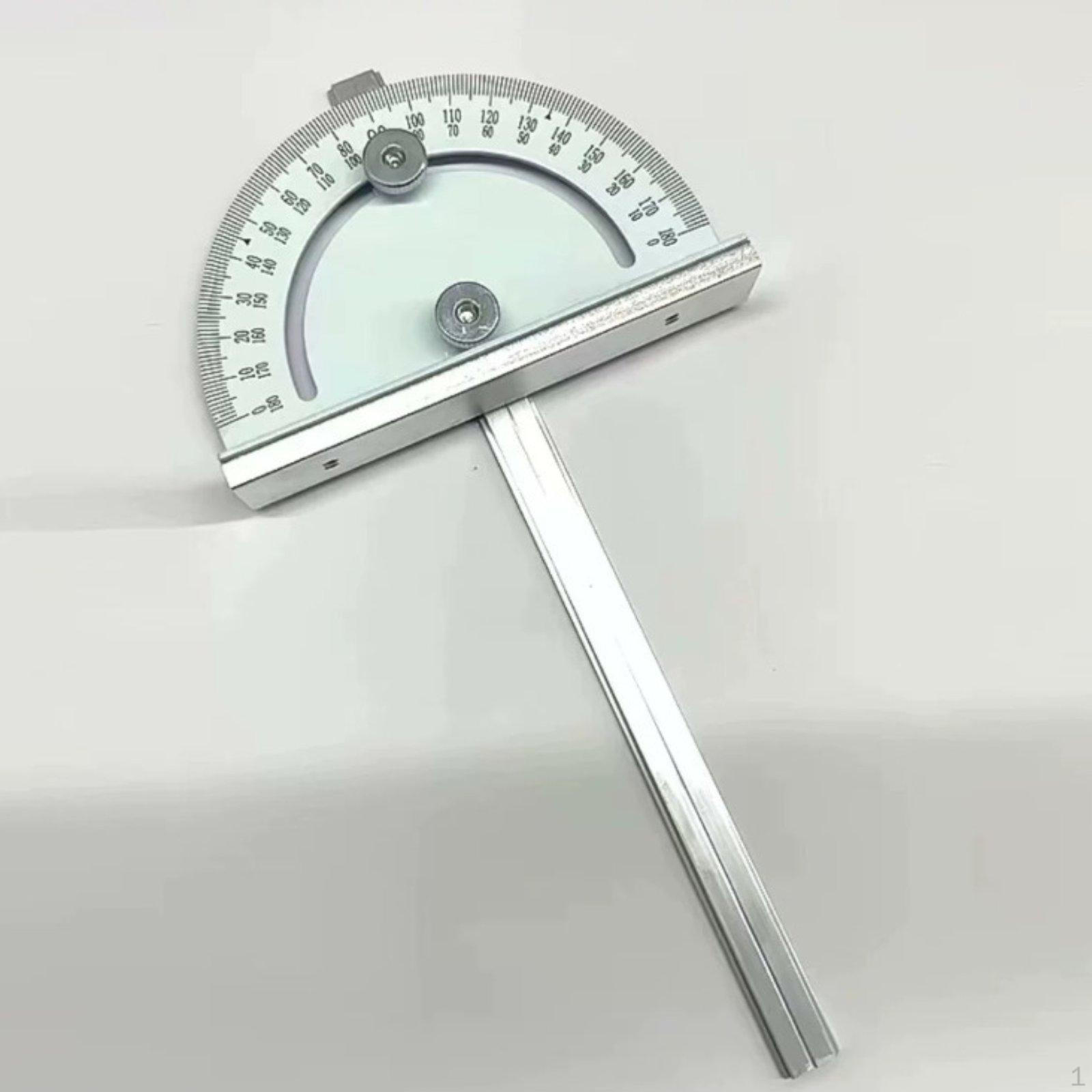 Miter Gauge Angle Measuring Tool Precision Bidirectional 0-180 Degrees for Engraving Machine