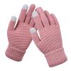 Winter Touchscreen Handschuhe Damen Herren Warm Stretch Strick Fäustlinge Imitatwolle Vollfinger Guantes Häkeln Luvas Verdicken Handschuhe