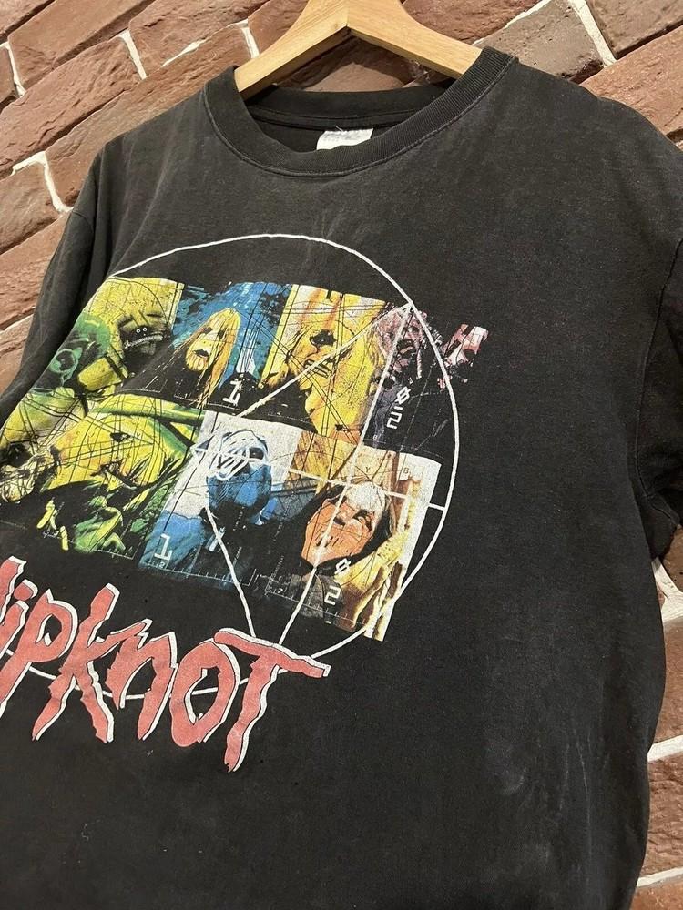 90s Slipknot Masks Numetal Band Short sleeve Unisex T shirt Remake S5XL Unisex T-Shirt XXL