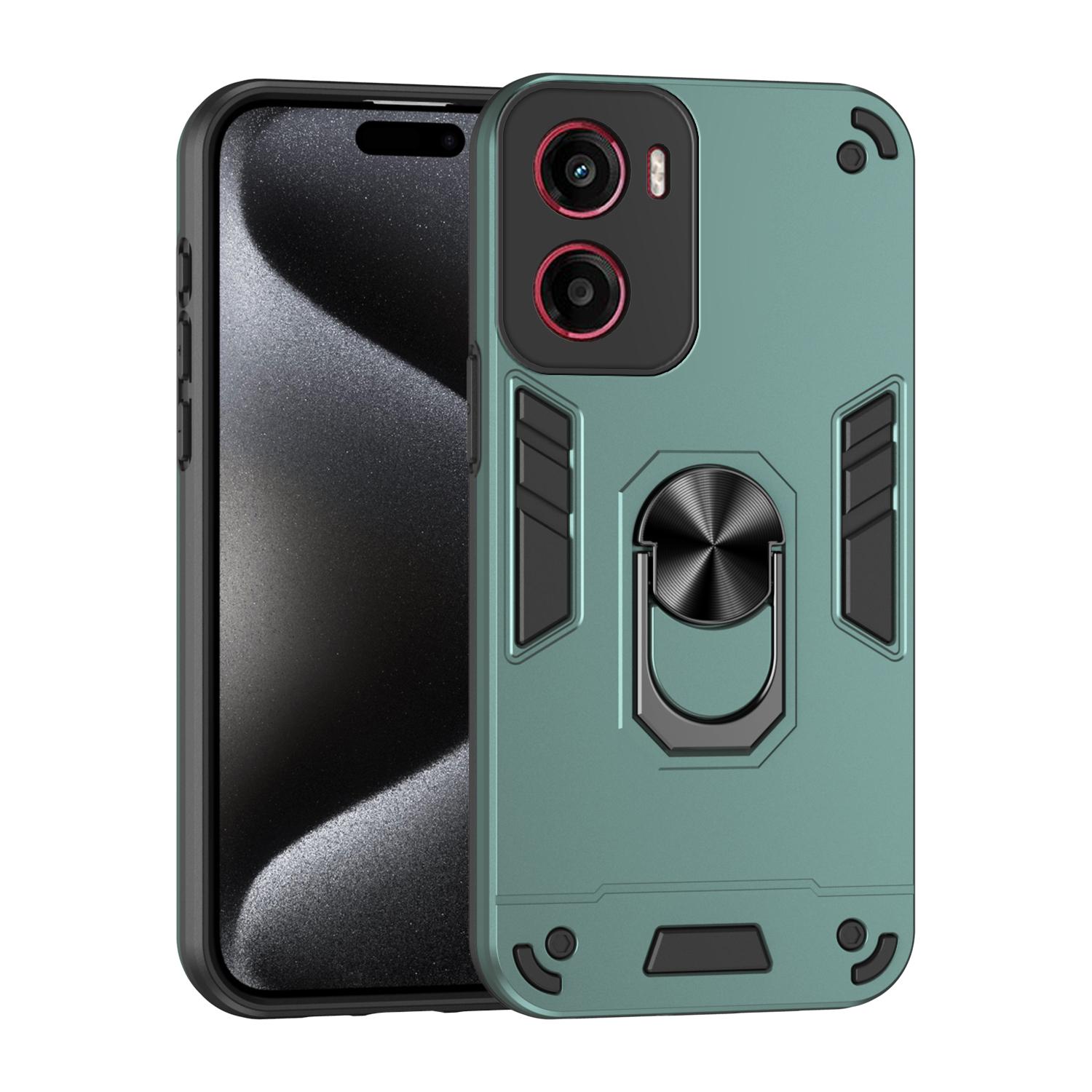 

Military Armor Shockproof Case for Motorola Moto G56 G86 E15 G05 G15 G35 G55 G75 G85 5G Protective Cover Ring Stand Fundas Coque Moto E15 зелёный