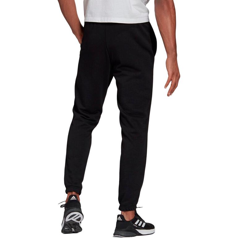 adidas Knitted Sweatpants Men's Black Moderate Cuffed Pants GK8897