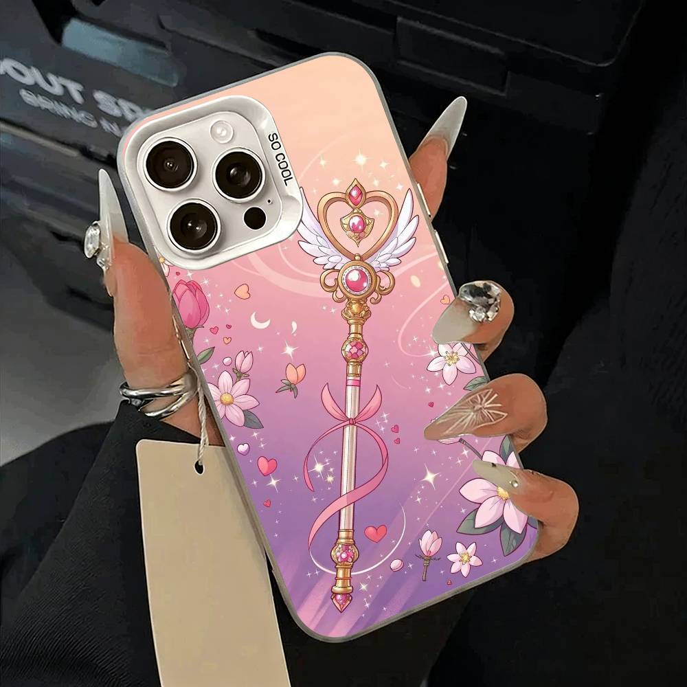 

Чехол для телефона S-Sailor- Moon для iPhone 17,16,15,14,13,12,11 Plus,Pro Max,XS,белый серебристый чехол для телефона iPhone15
