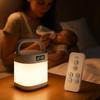 Cordless Nursing Light, Night Light with 4800mAh High Capacity, Timer, Clock, and Remote Control, Eye-Friendly, Adjustable Brightness and Color, Long