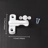 2pcs T-lock Plastic Steel Window Door Bolt Latch Buckle, Anti Theft Secure Home Pull Handle, Household Locks
