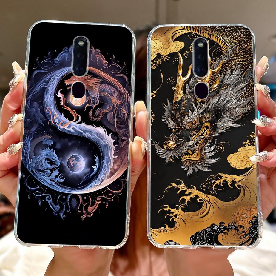 For Oppo F11 Case CPH1913 CPH1911 Colorful Flowers Painted Cover Soft Silicone Phone Case For Oppo F11 Pro F 11 OppoF11 Pro Bags