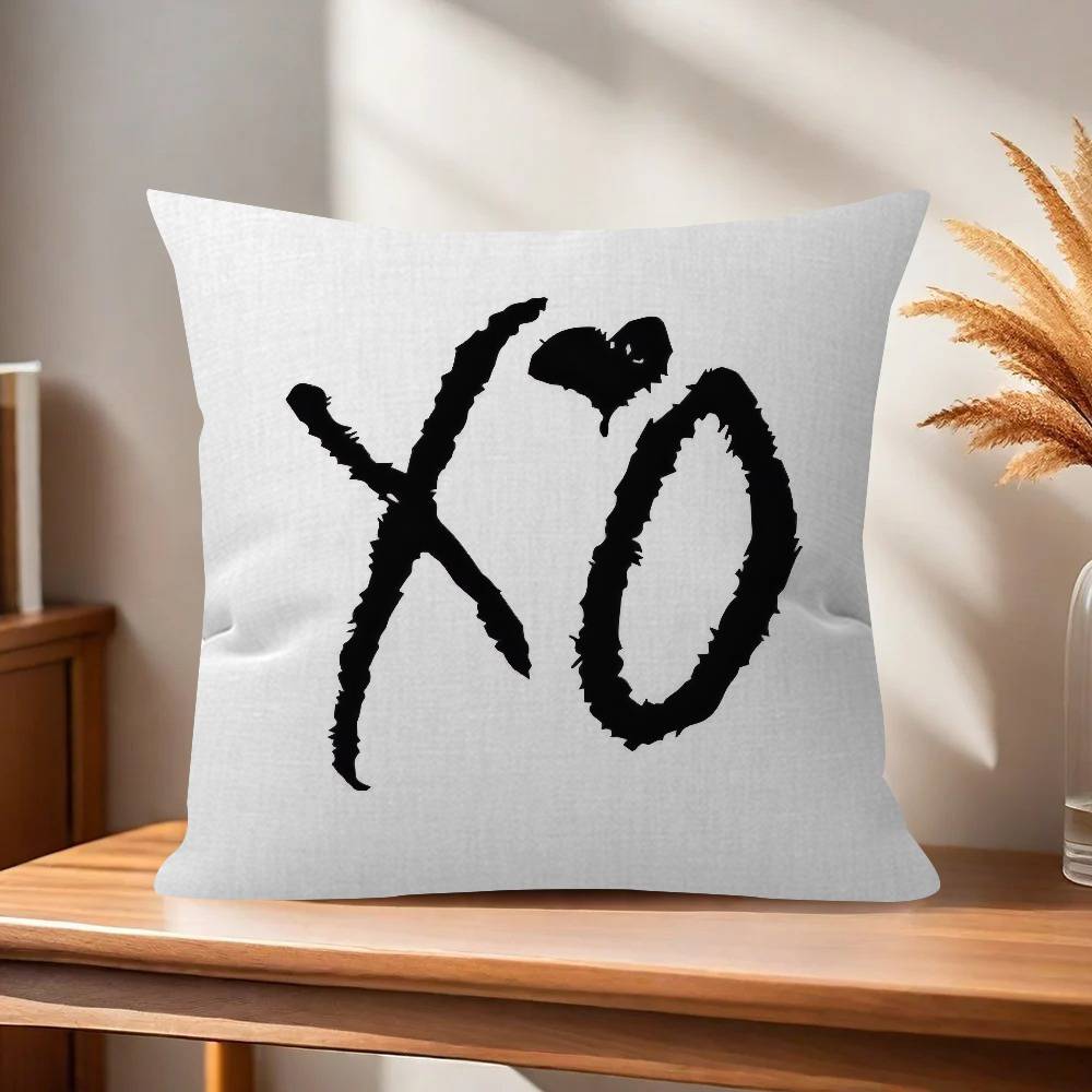 Rapper The Wweeknd X O album Pillow Cover for Bedroom Room and Living Room Sofa Decorative Cushion Cover