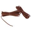 2pcs 3mm Flat Leather Braiding String 5 Yards Dark Brown