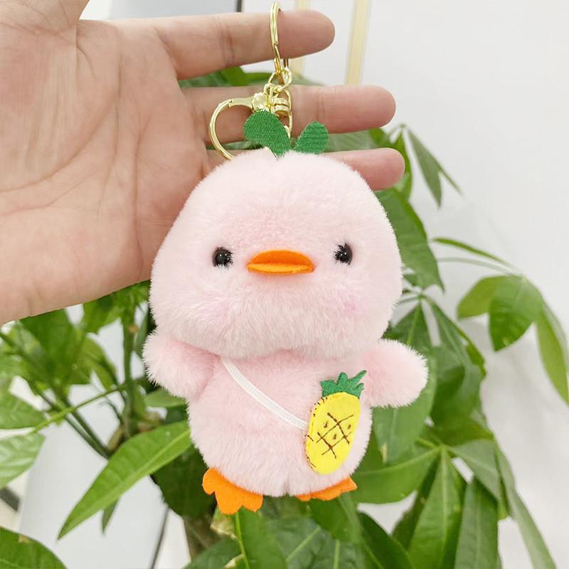 Mini Duck Cute Plush Doll Keyring Fluffy Gift For Children And Stuffed Toy Lovers