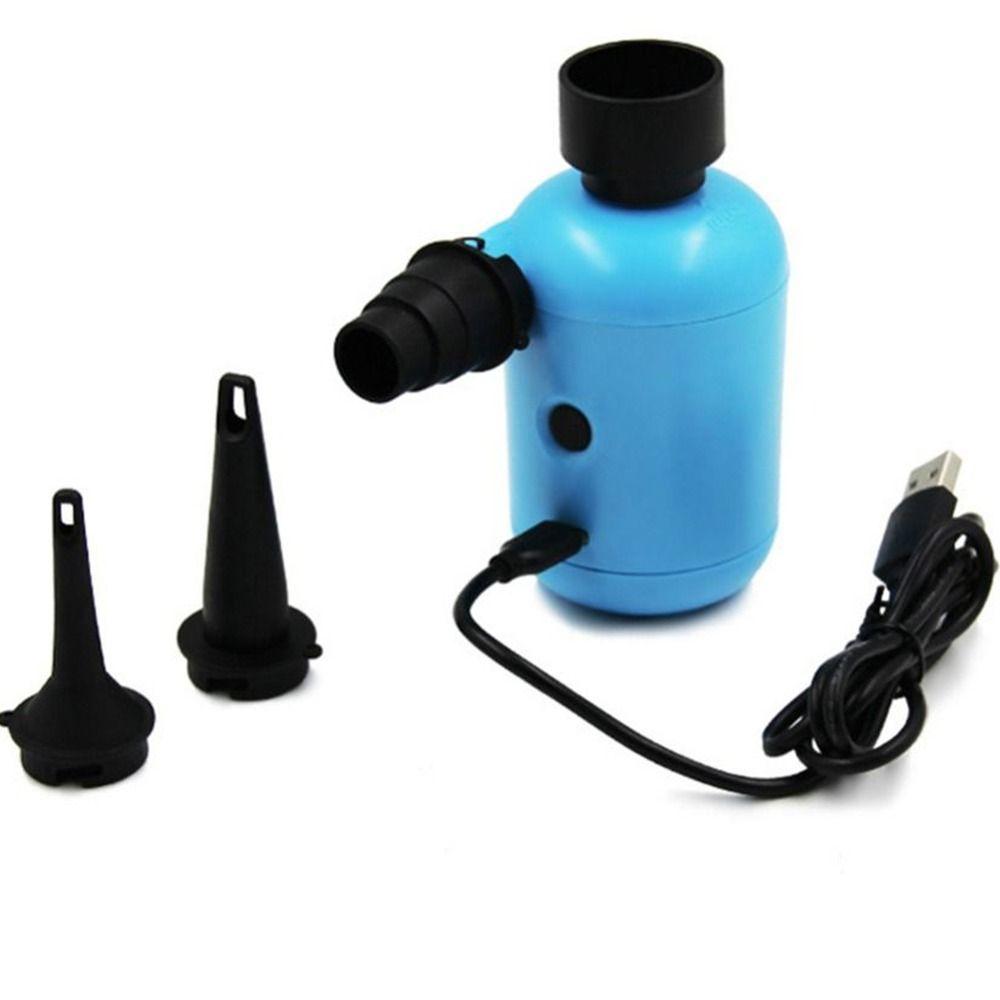 DC 5V Air Inflatable Pump with 4 Connectors Mini Air Pump Electric Air Pump Swimming Ring