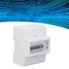 Electricity Power Meter DC220V Single Phase Energy Meter Digital Display 4P 35mm Rail Mount Electricity Power Meter