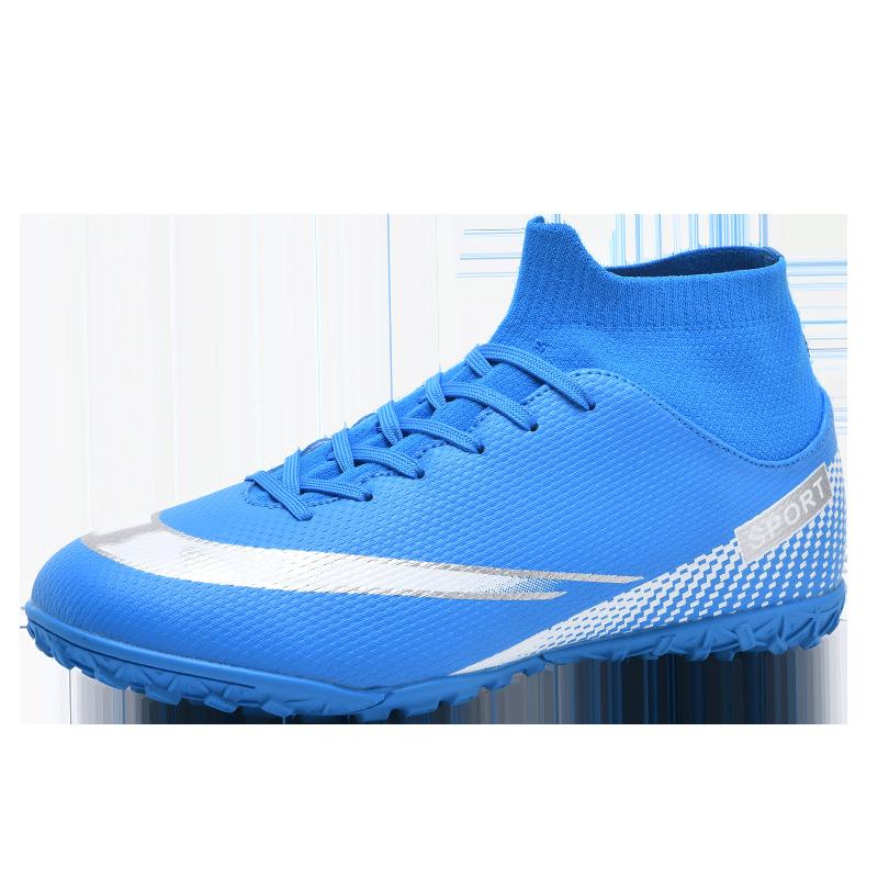 

New football shoes high top long nails broken nails children s training shoes large size sports shoes 47