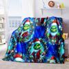 Christmas Gift Comedy Movie How the Grinch Stole Christmas Blanket Home Warming, Four Season Bed Decoration Sofa Cover Flannel Throwing Blanket K5