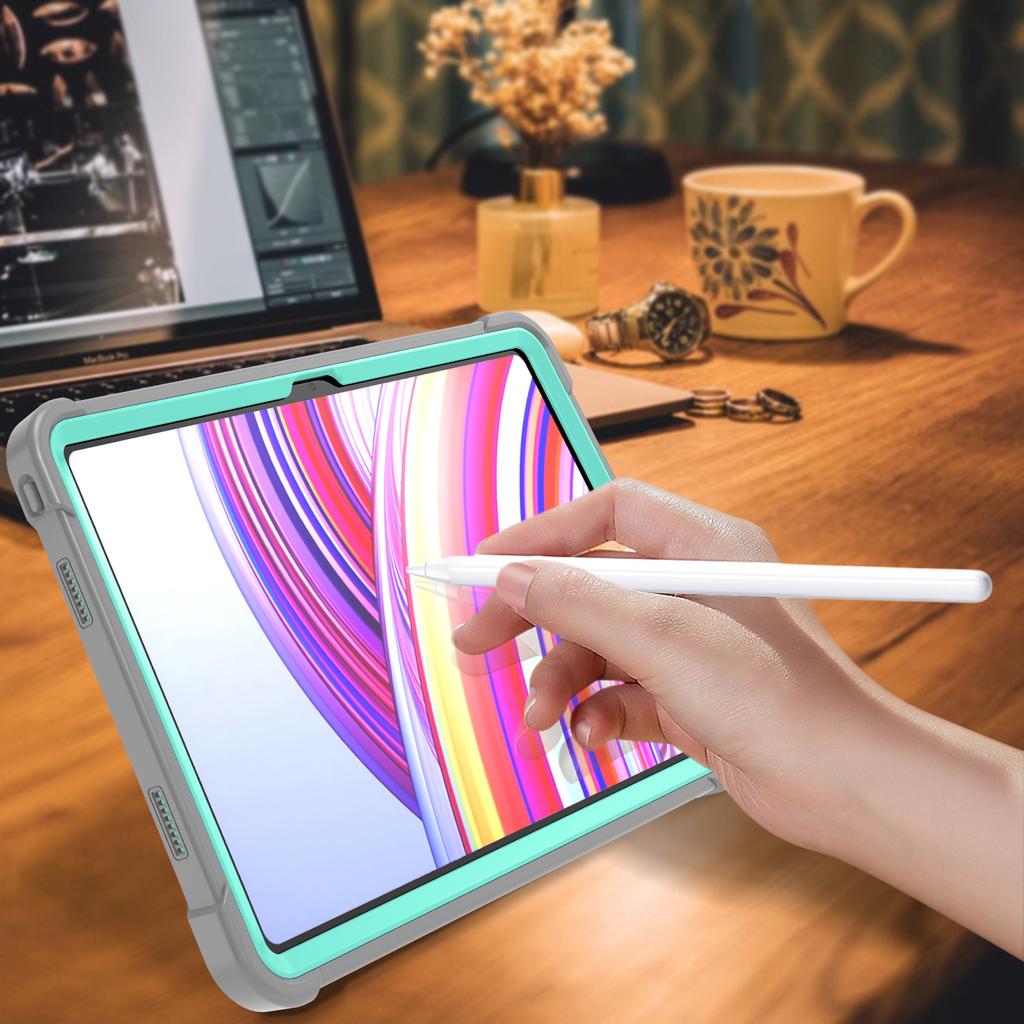 For Xiaomi Poco Pad/Redmi Pad Pro/Pad Pro 5G Case Silicone+PC Tablet Protective Cover with Kickstand