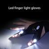 Outdoor Led Sports Fingerless Glove With Lights High Brightness Luminous Gloves For Fishing Cycling
