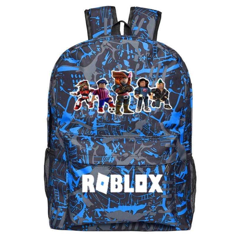 Roblox Pattern Kids School Backpack With Large Capacity And Durable Nylon Material