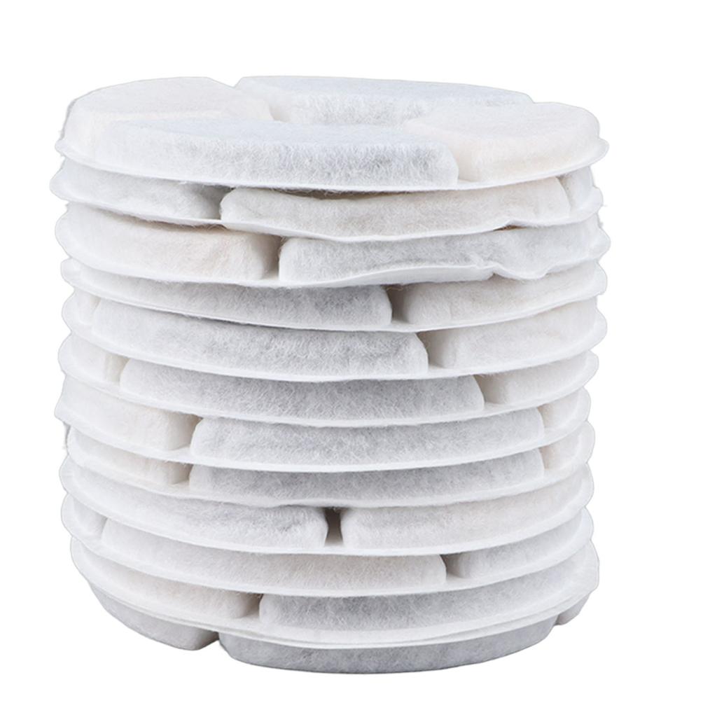 12 Pcs Electric Water Fountain Cat Dog Drinker Replacement Filters Pet Water Fountain Filter Chip