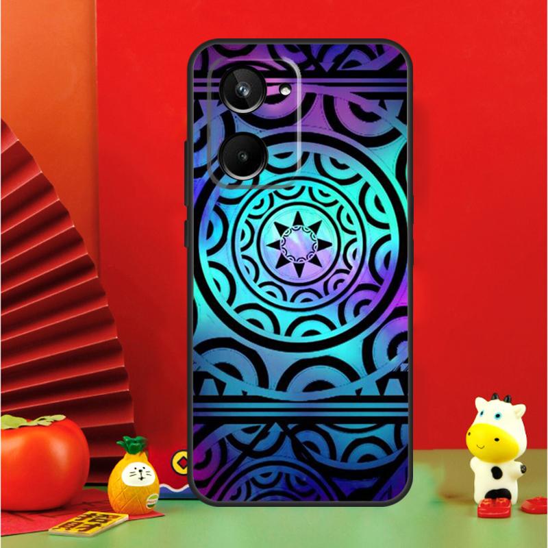 Maori Samoan Polynesian Tribal For Realme 15 Pro GT7 GT6 10 11 12 13 14 Pro Plus C65 C67 C63 C61 C55 C51 C53 C35 C75 Case