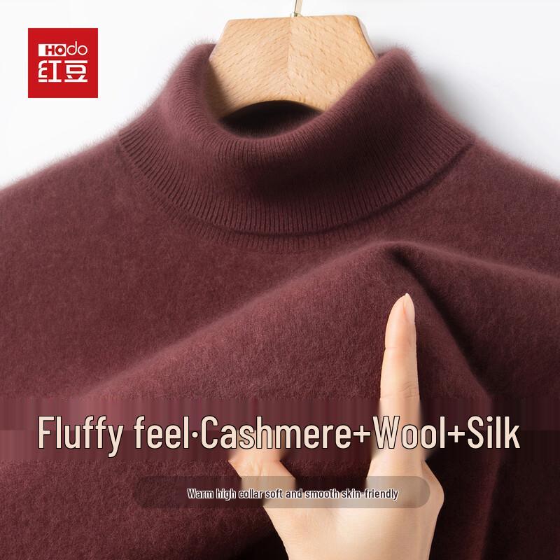 Hodo Luxury Cashmere-Silk Blend Turtleneck Sweater