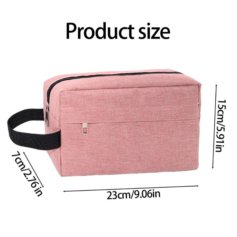 Large Thickened Water Resistant Fabric Cosmetic Organizers Pouches For Travel Toiletries Camera Digital Accessories Storage