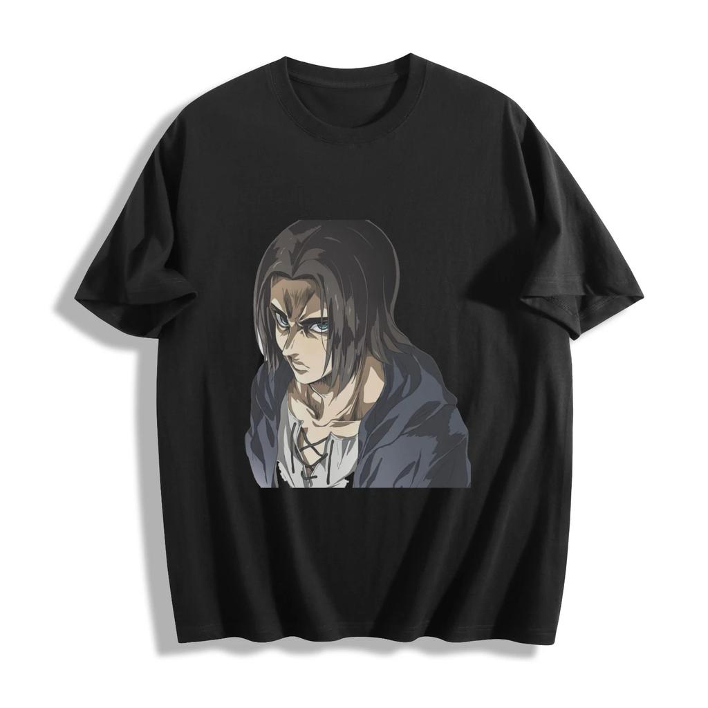Attack on Titan Eren Yeager Casual TShirt Mens and Womens Luxury Brand Top