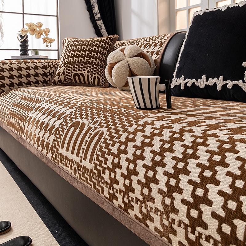 

Four Seasons Universal Sofa Cushion Light Luxury Premium Sofa Cushion New Non-slip Anti-cat Scratch Cloth Cover 90 * 160Cm single pack