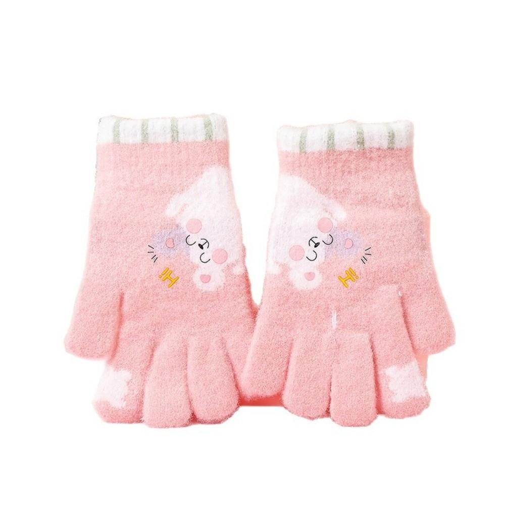 Ciepłe Rękawiczki Dziecięce Wodoodporne Rękawice Niemowlęce Urocze Rękawiczki Dzianinowe Na Zewnątrz