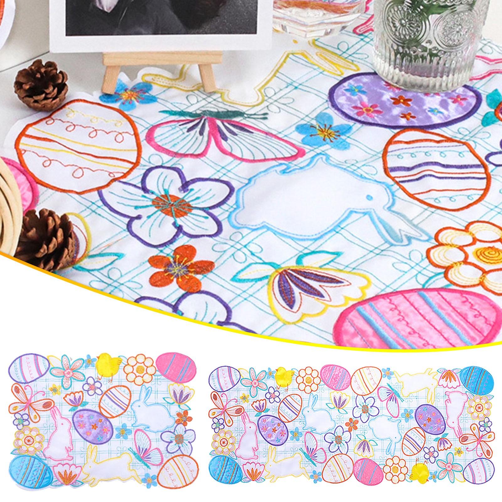 

Easter Bunny Placemat Home Tablecloth Girls Bedroom Decoration Tablecloth