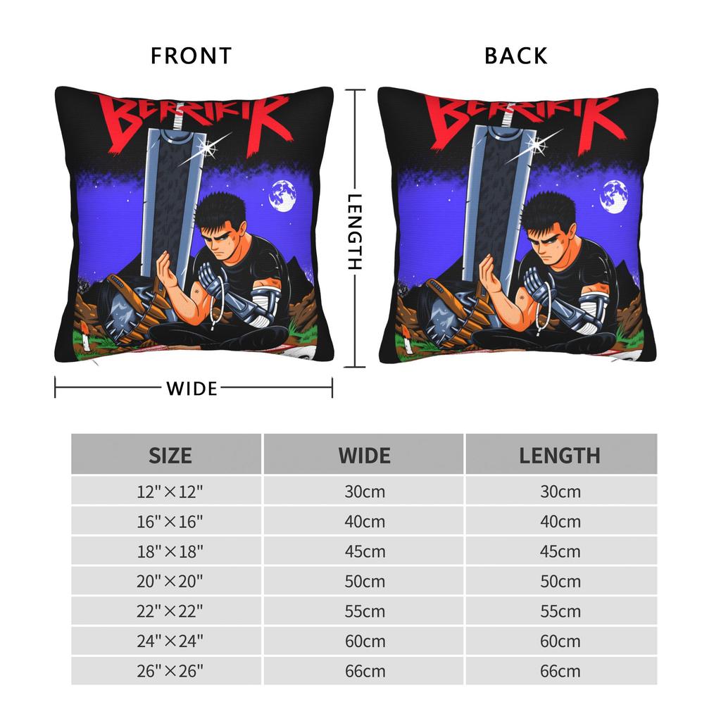 B-Berserks Pillow Case Design Pillow Cover For Sofa Home Decoration Fashion Pillowcases