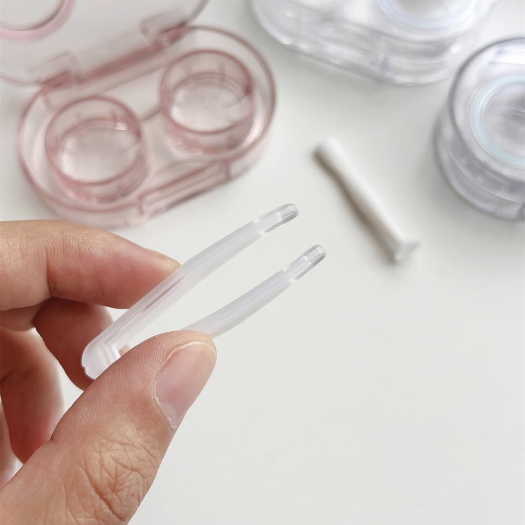 1pcs Transparent Color Contact Lenses Box Travel Holder Container Soaking Contact Lens Box Mini Contact Lenses Case Accessories