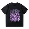 Y2k Gothic 2025Hot Katseye Korean Tshirt Casual Top Surrounding Men and Women Tshirts Sweet Cool Dark Cute Matching Fan Gift