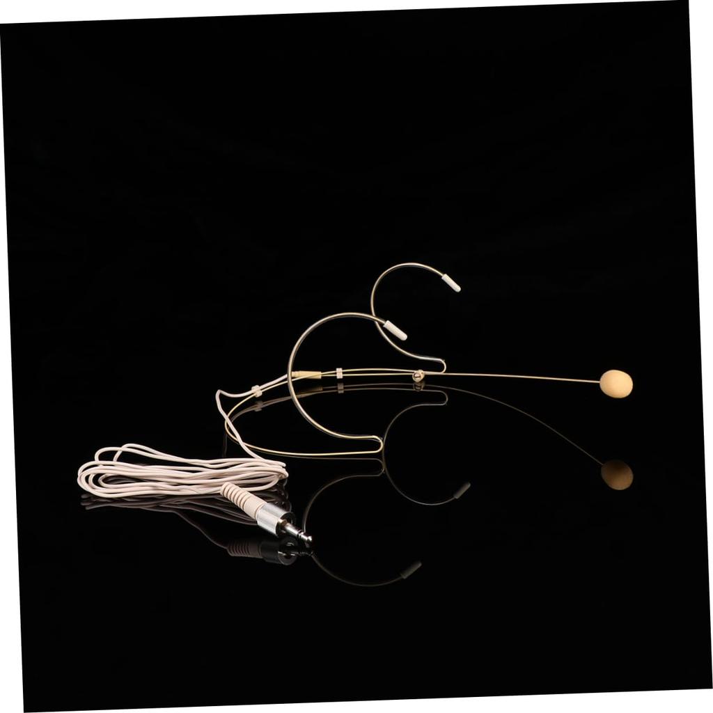 ULTECHNOVO Headset Condenser Skin Office for Corded Phones and Voice Beige Microphone, Microphone, Tone, Vocal, Headset, Portable, Amplifiers, Wired,