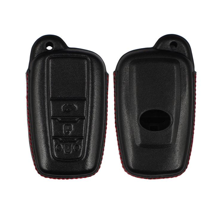 4D Leather Key Case for Toyota Camry, RAV4, Highlander, and Avalon