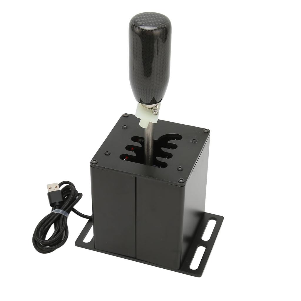 Simulator USB Shifter 6 Plus R Racing H Shifter cu mâner din fibră de carbon pentru Logitech G29 G27 G25